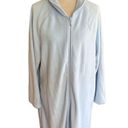 Soft Baby Blue Long Zippered Robe Size XL Blue Photo 5