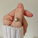 Vintage “Lavinia” Silver Adjustable Pearl Ring Whimsigoth Gothic Simple Classic White Photo 10