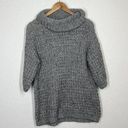 Tracy Reese Plenty By  Cowl Neck Chunky Knit Sweater XS Oversized Gray Layering Photo 0