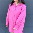 idem Ditto Long Sleeve Pink Button Down Dress Photo 0