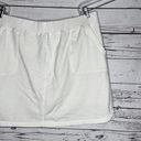 Denim & Co . Active Size 1X White Knit Skort - Skirt w/ Shorts Photo 1