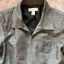 Christopher & Banks  Blazer Jacket Long Sleeve Woman's Gray Size Small Photo 2