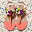 Betsey Johnson NWOB  Esmee Floral Flat Sandals size 7 Photo 1