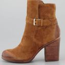 Sam Edelman  Perry‎ Distressed Suede Ankle Boots Womens Size 6 whiskey brown Tan Photo 0