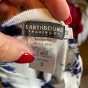 Earthbound  Trading Co Womens Tee Size Small Blue Tie Dye Shirt T-Shirt Top Photo 96