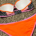 Victoria's Secret  Pebble Dot Strappy Flirt Bandeau Swim Top & Bottom Bikini Set Photo 4