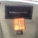 BCBG MAXAZRIA Ania Dusty Olive Moto Blazer Jacket Sz M Photo 7