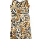 Jane Ashley Vintage  Woman Leopard Print Smocked Midi Sundress Photo 1