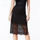 Kensie  Black Bodycon Dress Lace Overlay Short Sleeve Party Cocktail NWT Size XS Photo 0