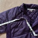 Athleta  Women’s Winter Jacket Purple quarter zip Quilted Patterns Sz‎ Large Photo 7