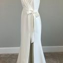 Laundry by Shelli Segal  Women's Formal Dress Size 10 White Backless Long Gown Photo 4