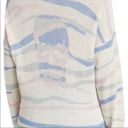 360 Cashmere  Mara Tiger Stripe Skull Cashmere Sweater in Pastels Size S NWT Photo 3