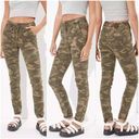 American Eagle  | Next Level Stretch Camo Joggers Size 2 Drawstring Ankle Zippers Photo 8