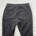 New Direction  14R Tie Bottom Black Pull On Skinny Jeans Photo 7