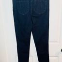 Modcloth  By All Means Exposed Zip Skinny Jeans High Waist Dark Blue Indigo M Photo 9