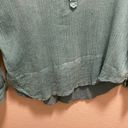 Zadig & Voltaire  Tone Crinkle Button Front Long Sleeve Top Size Medium Photo 4