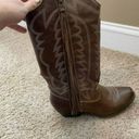 Big Buddha GUC Brown and white Embroidered western southwest cowboy Boots small heel Photo 5