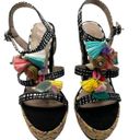 Betsey Johnson  Marcy Embellished Espadrille Platform Heels Photo 3