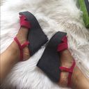 ZARA  T strap wedge sandals. Size 7 Photo 7