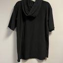 DKNY  Sport Hoodie Dress/ Tunic Black Short Sleeve Hooded Mini Sz S GUC Photo 7