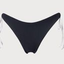 Berlook Contrast Triangle Halter Bikini Top and Contrast Tie Bikini Bottom Black Size M Photo 10