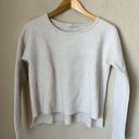 Helmut Lang Ivory Boxy Wool Blend Sweater Photo 0