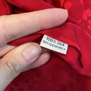 Oleg Cassini Vintage  100% silk neck tie red dot blouse, size 6 Photo 8