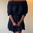 DO+BE Black Off The Shoulder Mini Dress Size Medium Photo 2