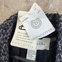 Doncaster  Tweed Boucle Collared Blazer Jacket Career Gray Black Blue Size 4 Photo 4