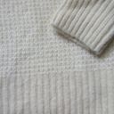 Everlane NWT  The Alpaca Waffle-Stitch Polo Sweater in Snow Pullover M Photo 3