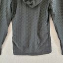 New Mix  L/S Full Zip Activewear Hooded Jacket Women's Small Black Textured Photo 10