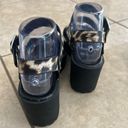 Madden Girl Steve Madden -  Leopard Print Chunky Platform Shoes - Size 6.5 Photo 8