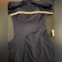 Betsy and Adam NWT Betsy Adam Off The Shoulder Ruffle Dress Navy Blue Size 6 Photo 8