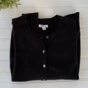 Croft & Barrow Black button Cardigan sweater Size Medium Photo 6