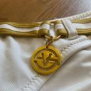 Victoria's Secret Vintage Y2K Victoria’s Secret Angels White/Gold Belted Charm Bikini Bottom Photo 6