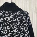 Nine West  Ribbed Leopard Animal Print Turtleneck Sweater size L Large Photo 8