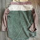 Women’s corduroy hooded shacket shirt jacket size medium Photo 4