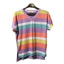 Harper Haptics‎ By Holly  Plus Short Sleeve shirt Tunic colorful Size Small relax Photo 0