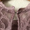 City Triangles Women’s Glitter Mauve Lace Beaded Short Cocktail Dress Size 7 Photo 3