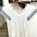 l*space L*  Spring Fling white short sleeved romper with embroidery Photo 5