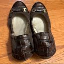 Tahari  Veronica Brown leather ballet flat in Size 6-1/2. Photo 4