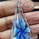 Bermuda Womens  Blue Crystal Water Drop Jewelry Necklace Photo 5