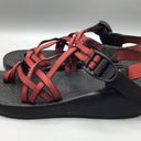 Chaco Sandals Shoes Womens Zong Sport Hiking Camping  Athletic Shoe Red Black 6 Photo 3