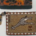 Anthropologie  Beaded Clutch African Savannah Giraffe Safari Travel Boho Tassel Photo 12