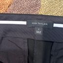 Ann Taylor Black Dress Pants Low Rise Ankle Pants Cropped Thick Material Size 2 Photo 2