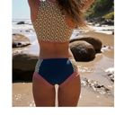 Free People Seea x  Maya Mesh Geometric Colorblock Surf Bikini Bottoms Size Small Photo 3