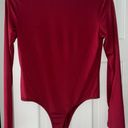 One Piece Crimson Red  Long Sleeve Photo 1