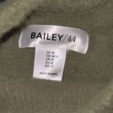 Bailey44 NWT Bailey 44 Oversized Cropped Long sleeved Furry Crew Neck Green Sweater Photo 3