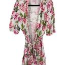 Show Me Your Mumu  Womens Size OS Brie Robe Garden Of Blooms Pink Floral Hi-Low Photo 0