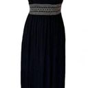 Soma Black Tback smocked Jersey Maxi Dress with pockets Size XS Photo 1